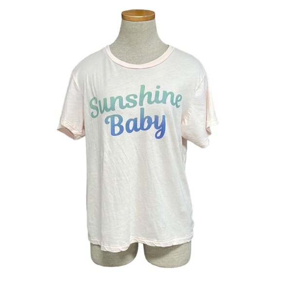 WIldfox Short Sleeve Tee Sunshine Baby Pink Size Medium M - Picture 1 of 14